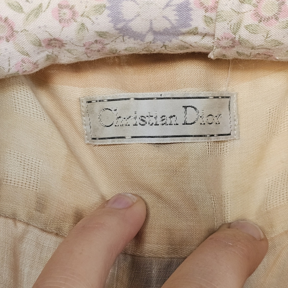 Dior VTG 70s Plaid Short Sleeve Button-Down Shirt - Picture 6 of 8